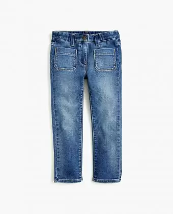 Girls’ Straight-leg Jean With Patch Pockets